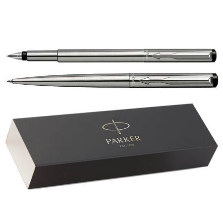 Set cadou stilou si pix PARKER Vector Royal Stainless Steel 
