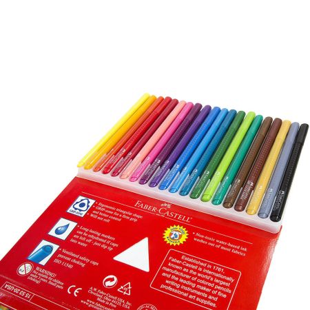 Carioci Faber-Castell Grip 20 culori - Office Direct