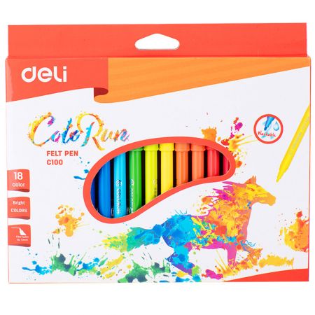 Carioci 18 culori/set DELI ColoRun