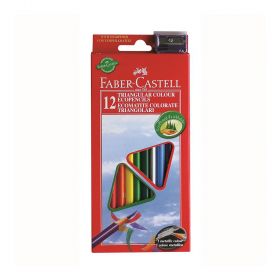 Creioane colorate triunghiulare 12 buc/set FABER-CASTELL