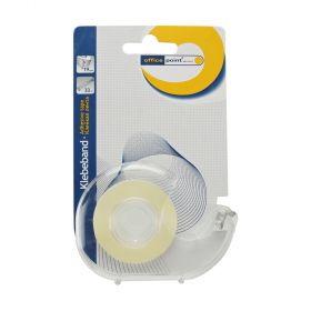 Dispenser cu banda adeziva transparenta 19mm x 33m, OFFICE POINT