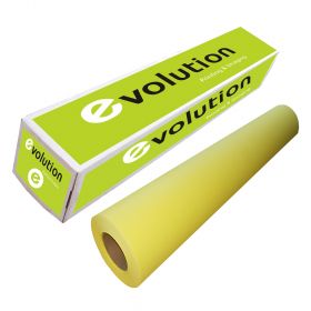 Rola hartie plotter galbena, A0+, 100 g/mp, 914 mm x 50 m, EVOLUTION