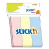 Stick index hartie 76 x 25 mm, 3 culori, STICK'N