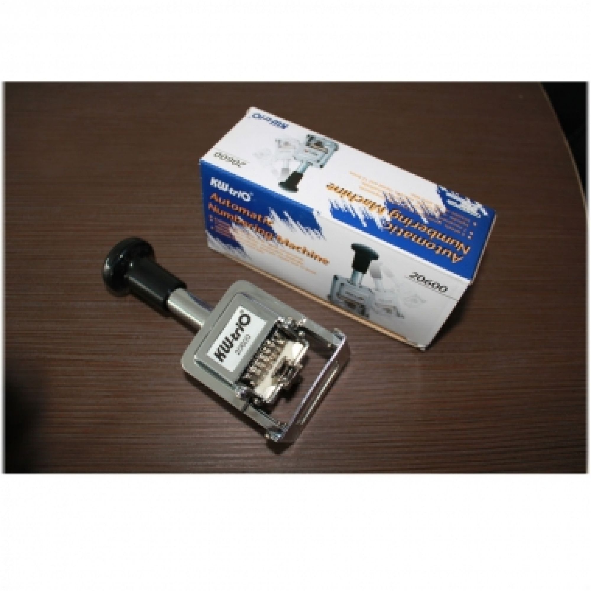 Timbro Numeratore Automatico A 6 Cifre KW-TRIO 0260 - Corpo In Metallo, Cifre Da 4,5 Mm, Inchiostro Nero, Per Ufficio, Magazzino, Fatture