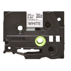 BANDA FLEXIBILA BLACK ON WHITE TZEFX251 ORIGINAL BROTHER P-TOUCH 24MM