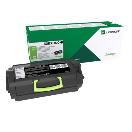 CARTUS TONER BLACK RETURN 53B2H00 25K ORIGINAL LEXMARK MS818DN