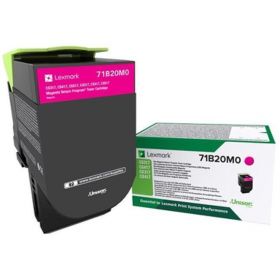 CARTUS TONER ORIGINAL LEXMARK MAGENTA 71B20M0 2.5K