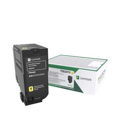 CARTUS TONER ORIGINAL LEXMARK YELLOW 75B20Y0 10K