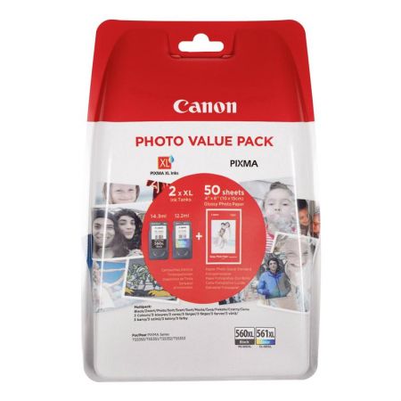 VALUE PACK PG-560XL/CL-561XL GP-501 50 COLI ORIGINAL CANON PIXMA