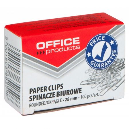 Agrafe birou, 28 mm, 100 buc/cutie, OFFICE PRODUCTS