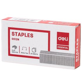 Capse 24/6, 1000 buc/cutie, DELI Essential