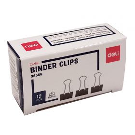 Clips 15 mm, 12 buc/cutie, DELI