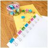 Clips color 25 mm, 48 buc/cutie D.RECT Smile