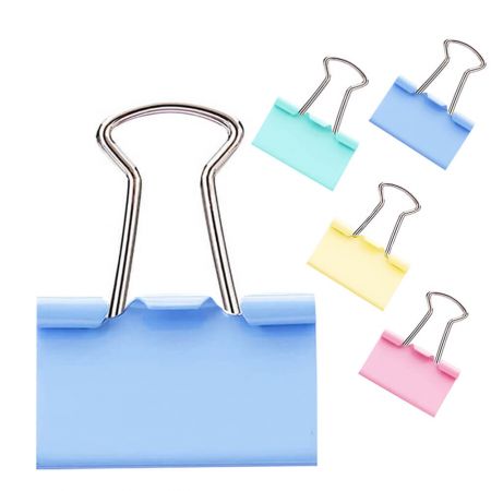 Clipsuri metalice hartie, colorate 51 mm, 12 buc/cutie DELI