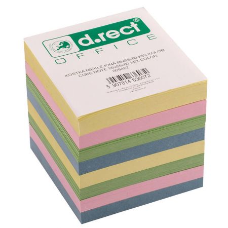 Cub hartie color 8.5x8.5cm, 400 file/set, D.RECT 