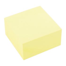 Cub notite autoadezive 76x76 mm, 400 file, galben D.RECT Pastel