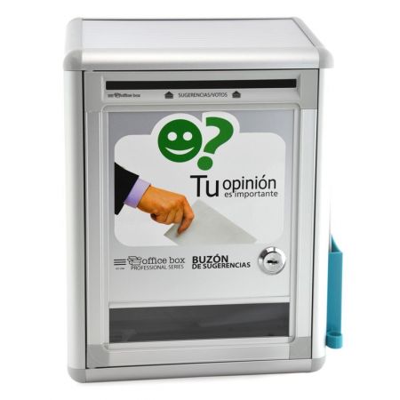 Cutie de sugestii aluminiu inchidere cu cheie, OFFICE BOX