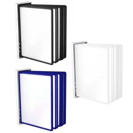 Display de perete cu 10 buzunare A4