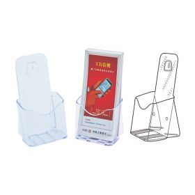 Display plastic pentru pliante, 1x1/3 A4, KEJEA - transparent
