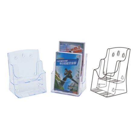 Display plastic pentru pliante, 2 x A5, KEJEA - transparent