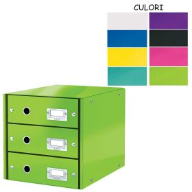 Suport documente birou cu 3 sertare LEITZ Click and Store 6048