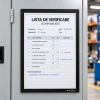 Folie magnetica cu decupaj interior, rama neagra A4, ACCENTA