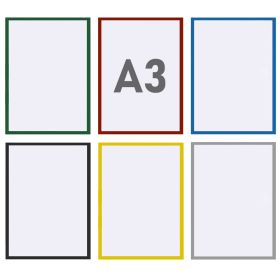 Folie magnetica, rama color A3, MAGNETOPLAN
