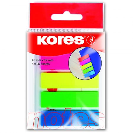 Index autoadeziv 45x12 mm KORES, 125 file/set