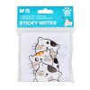 Notes autoadeziv 76x76 mm, 100 file, M-G So Many Cats