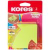 Notes autoadeziv 70x70 mm, 250 file, 5 culori neon KORES Fantasy