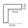 Profil protectie colturi, magnetic, DURABLE C35, 5 buc/set
