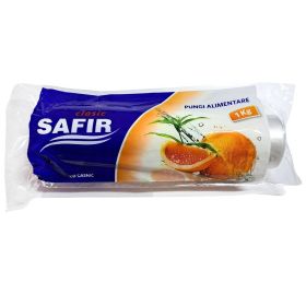 Pungi alimentare plastic, 1 kg, 200x250 mm, SAFIR Clasic, 350 buc/rola