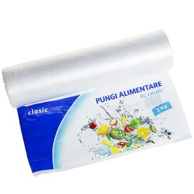 Pungi alimentare plastic, 2 kg, 250x300 mm, SAFIR Clasic, 350 buc/rola 