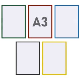 Folie magnetica, rama color A3, MAGNETOPLAN