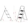 Scara metalica cu 3 trepte, pliabila, TWINCO 2030