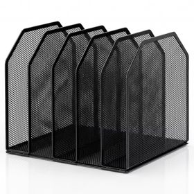 Suport documente, metalic, vertical, cu 5 compartimente Mesh 7069