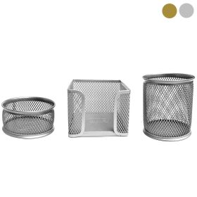 Set 3 piese suport metalic accesorii birou Mesh MAS Metallic