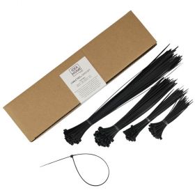 Coliere plastic pentru cabluri, 4 dimensiuni, IDEA HOME, 200 buc/set