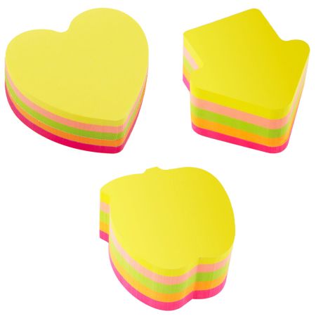 Stick notes, 70 x 70 mm, 400 file, 5 culori neon, D.RECT