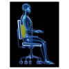 Suport ergonomic textil pentru spate DESQ 1341 Mesh