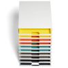 Suport documente birou 10 sertare, DURABLE Varicolor Mix