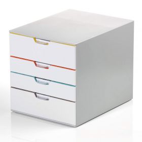 Suport documente birou 4 sertare, DURABLE Varicolor Mix