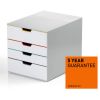 Suport documente birou 4 sertare, DURABLE Varicolor Mix