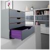 Suport documente birou 4 sertare si inchidere cheie, DURABLE Varicolor 
