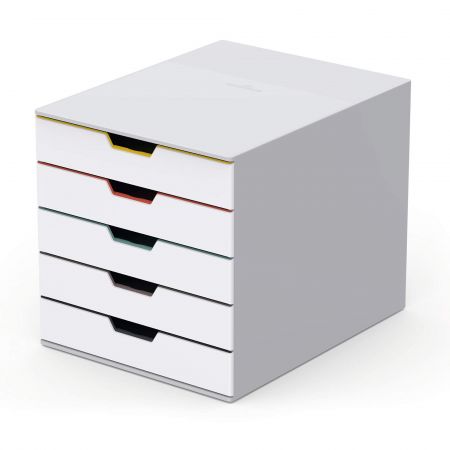 Suport documente birou 5 sertare, DURABLE Varicolor Mix