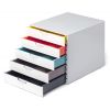 Suport documente birou 5 sertare, DURABLE Varicolor Mix