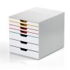 Suport documente birou 7 sertare, DURABLE Varicolor Mix