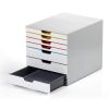Suport documente birou 7 sertare, DURABLE Varicolor Mix