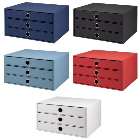 Suport documente birou A4, cu 3 sertare ROSSLER SOHO