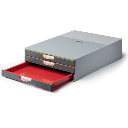 Suport documente birou 3 sertare, DURABLE Varicolor
